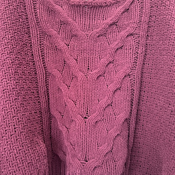 Free people burgundy cashmere sweater - Picture 3 of 4